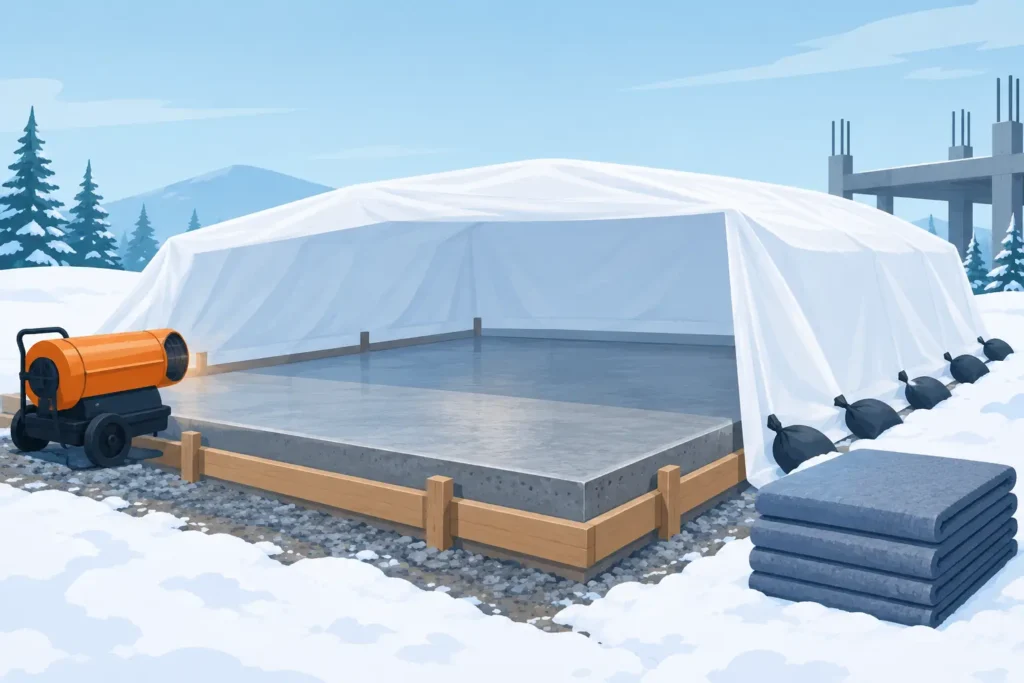 Cold Weather Concrete Curing Methods That Work