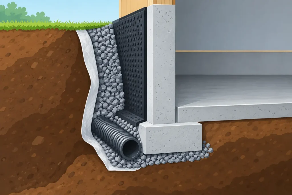 Foundation Footing Drainage Detail That Works