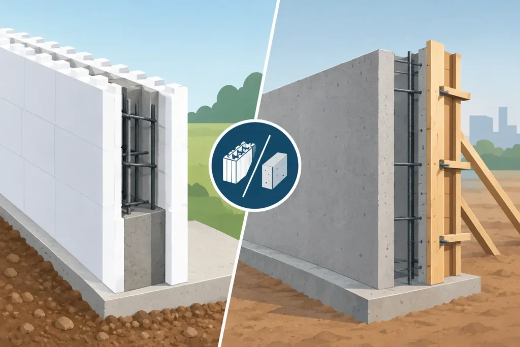 Insulated Concrete Forms vs Poured Concrete