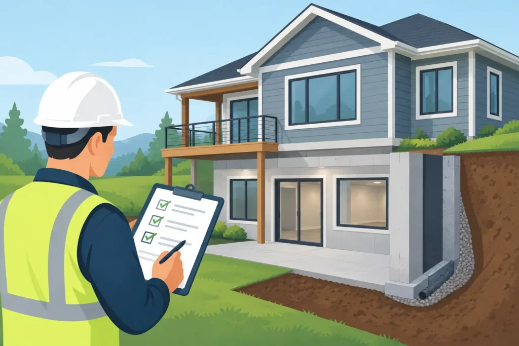 Walkout Basement Foundation Contractor Checklist